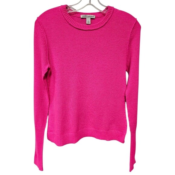 Autumn Cashmere Womens S Pure Cashmere Sweater Pink Jumper Crewneck Pullover - Picture 4 of 15